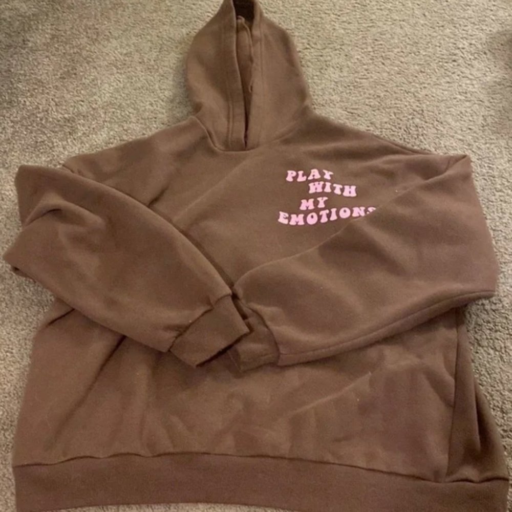 womens brown Edikted x large hoodie